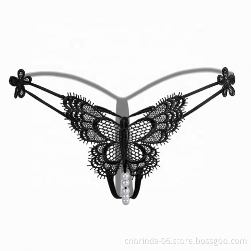 Low Price Women's Transparent Underwear Ladies G-string Lace G String Open Underwear Women Sexy Panties